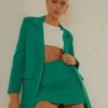 Peppermayo Exclusive Vintage Town Mini Skirt - Jade Green