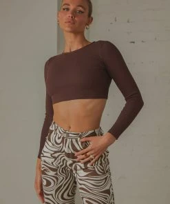 Peppermayo Exclusive Total Crush Tie Back Top - Choc Brown -Peppermayo cloth-shop a2c380c957014679a125951ff8d6283b scaled