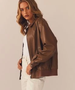 Peppermayo Exclusive Lone Ranger PU Bomber Jacket - Walnut -Peppermayo cloth-shop a2c79d7e518e44d0a77a46465015196f scaled