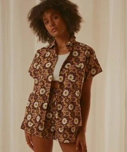 Peppermayo Exclusive Woodstock Shirt - Retro Floral -Peppermayo cloth-shop a52aa82ddaab441eba743d5d6990e6fe scaled