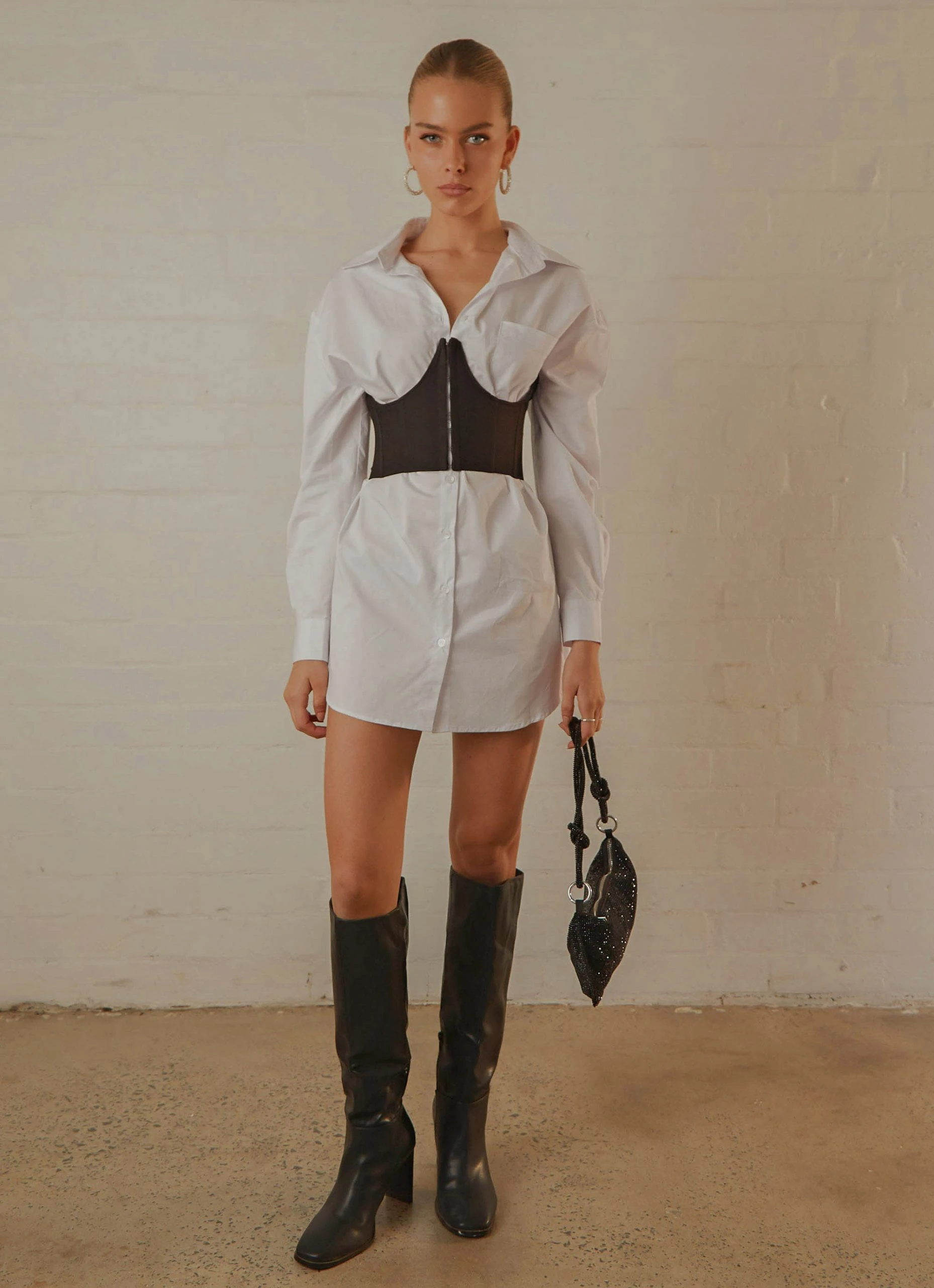 Peppermayo Exclusive Summer Fade Underbust Corset - Black 2 Peppermayo Exclusive Summer Fade Underbust Corset - Black - Image 2