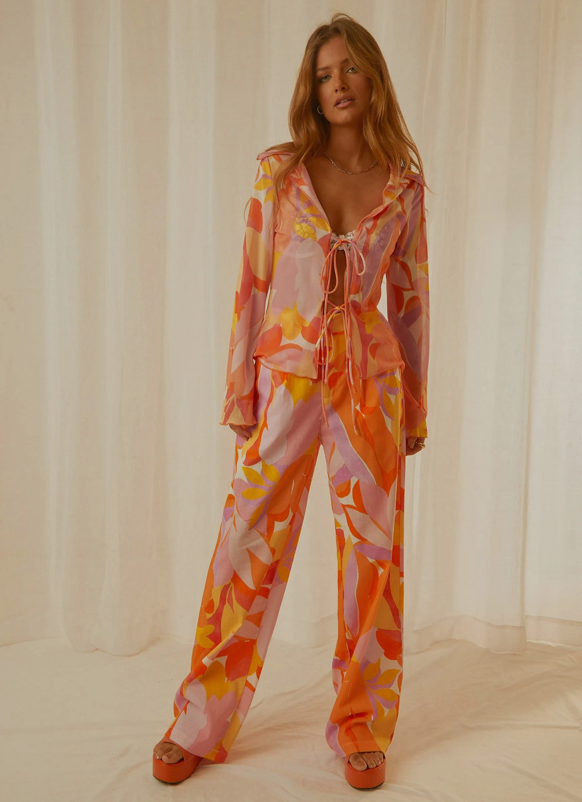 Peppermayo Exclusive Isola Linen Pants - Paloma 1 Peppermayo Exclusive Isola Linen Pants - Paloma