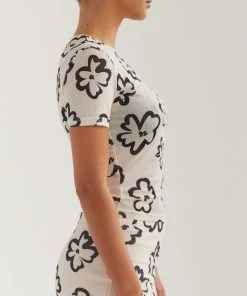 Silk X Peppermayo Structured Shapes Mesh Tee - Glazed Floral -Peppermayo cloth-shop a7708690cec946de9d5bb11b90a21f89 scaled