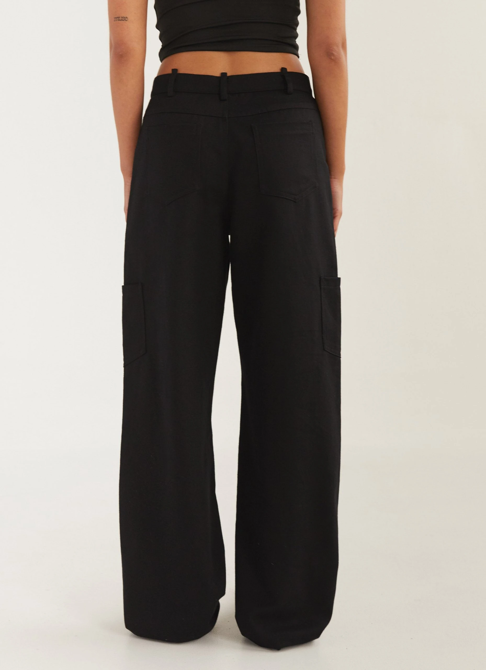 Silk X Peppermayo Uncommon Lowrise Cargo Pants - Shadow 5 Silk X Peppermayo Uncommon Lowrise Cargo Pants - Shadow - Image 5