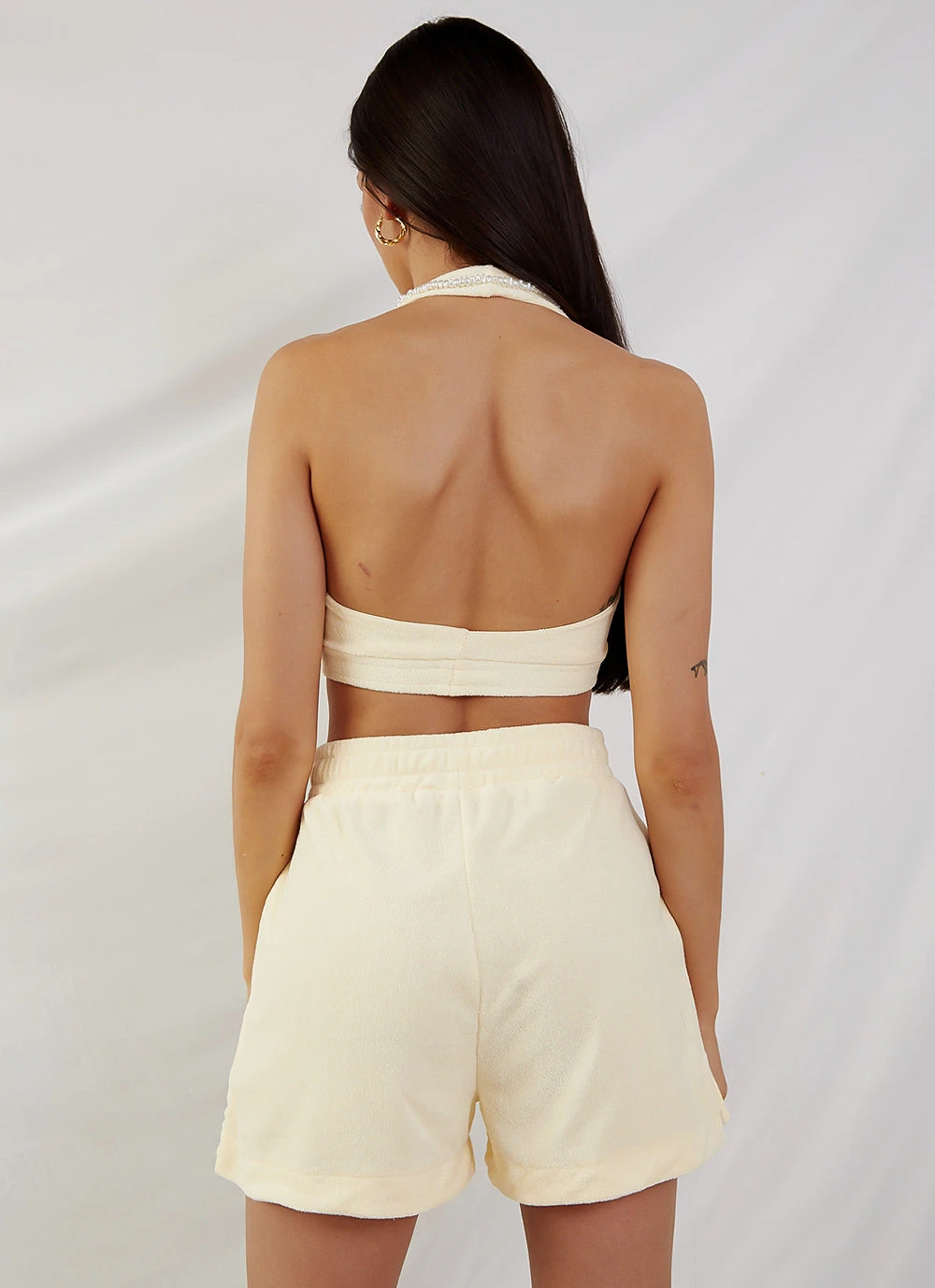 Peppermayo Exclusive Voyage Terry Halter Crop - Yellow 7 Peppermayo Exclusive Voyage Terry Halter Crop - Yellow - Image 7