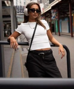 Silk X Peppermayo Solidify Me Baby Tee - Porcelain