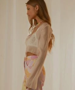 Peppermayo Exclusive New Moods Sheer Tie Top - Fairy Floss -Peppermayo cloth-shop a92d220220974ea48cd4fdb8ca2c733c scaled