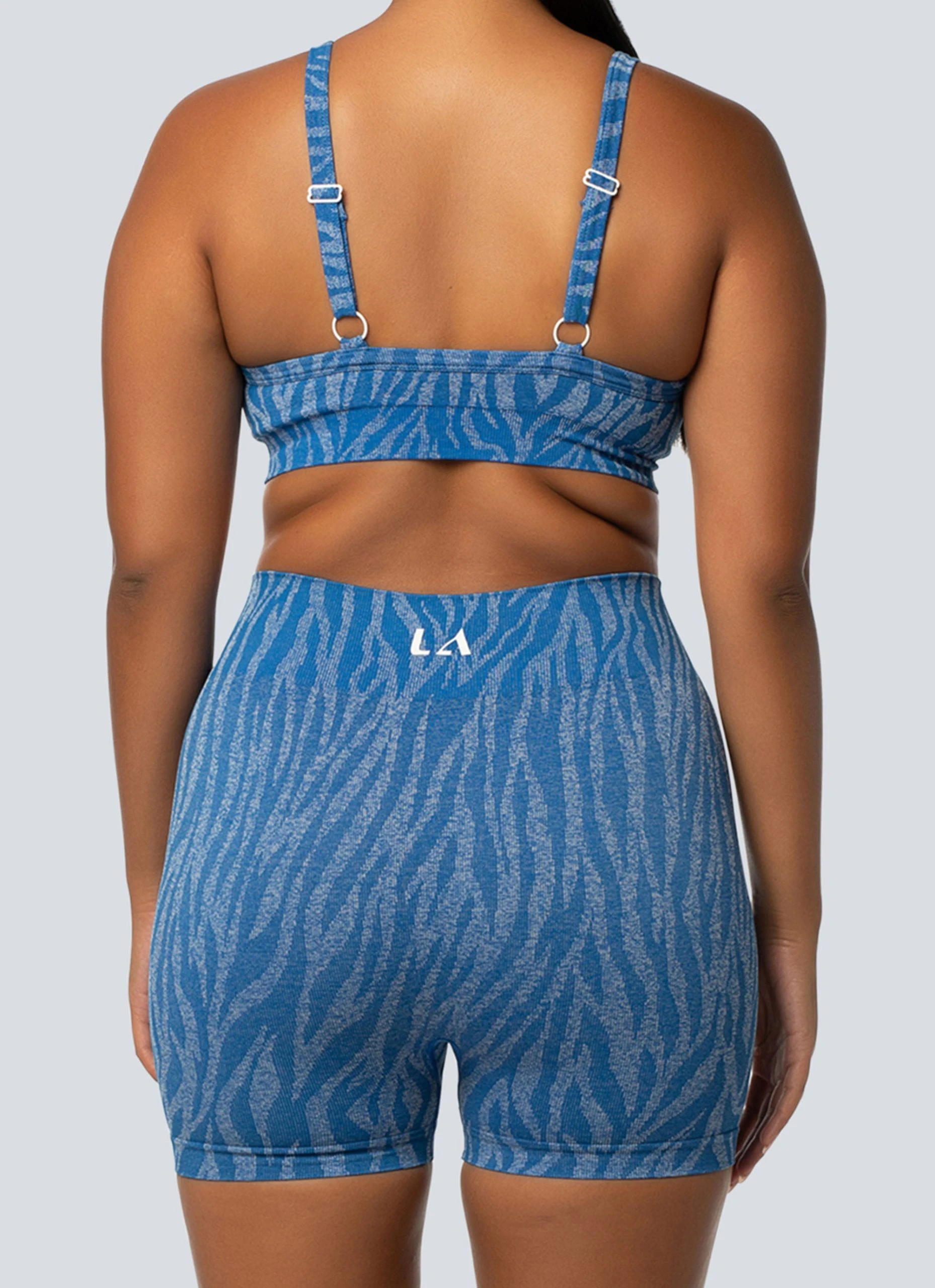 LaHana Swim Fleur Crop - Blue Zebra 4 LaHana Swim Fleur Crop - Blue Zebra - Image 4