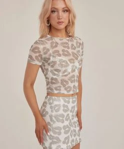 Riley Hubatka X Peppermayo Midnight Kisses Mesh Crop - Greyscale -Peppermayo cloth-shop aa91931832824dcea49221c577f2c696 scaled