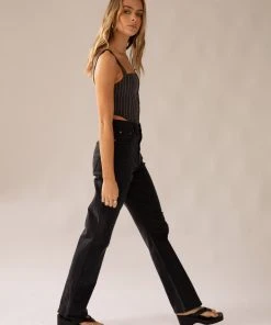 Lee High Straight 80 Jean - Galactic Black -Peppermayo cloth-shop ab495fd6b5c44a51bf8b96011d57167c