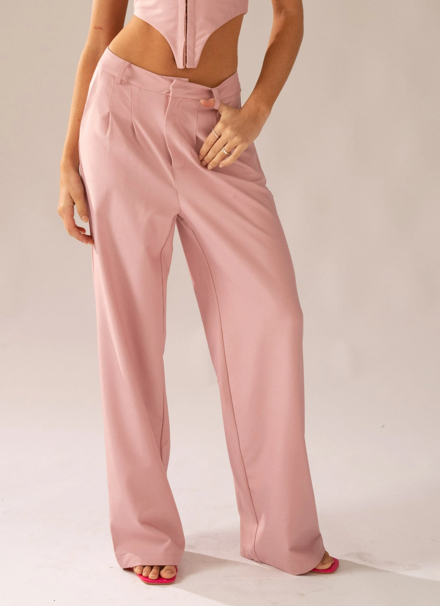 Peppermayo Exclusive Magdalena Suit Pants - Lovers Pink 3 Peppermayo Exclusive Magdalena Suit Pants - Lovers Pink - Image 3
