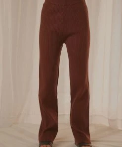 Peppermayo Exclusive Only Vice Knit Pants - Chocolate -Peppermayo cloth-shop aeffef0497264d35bdd69296cce6f351 scaled