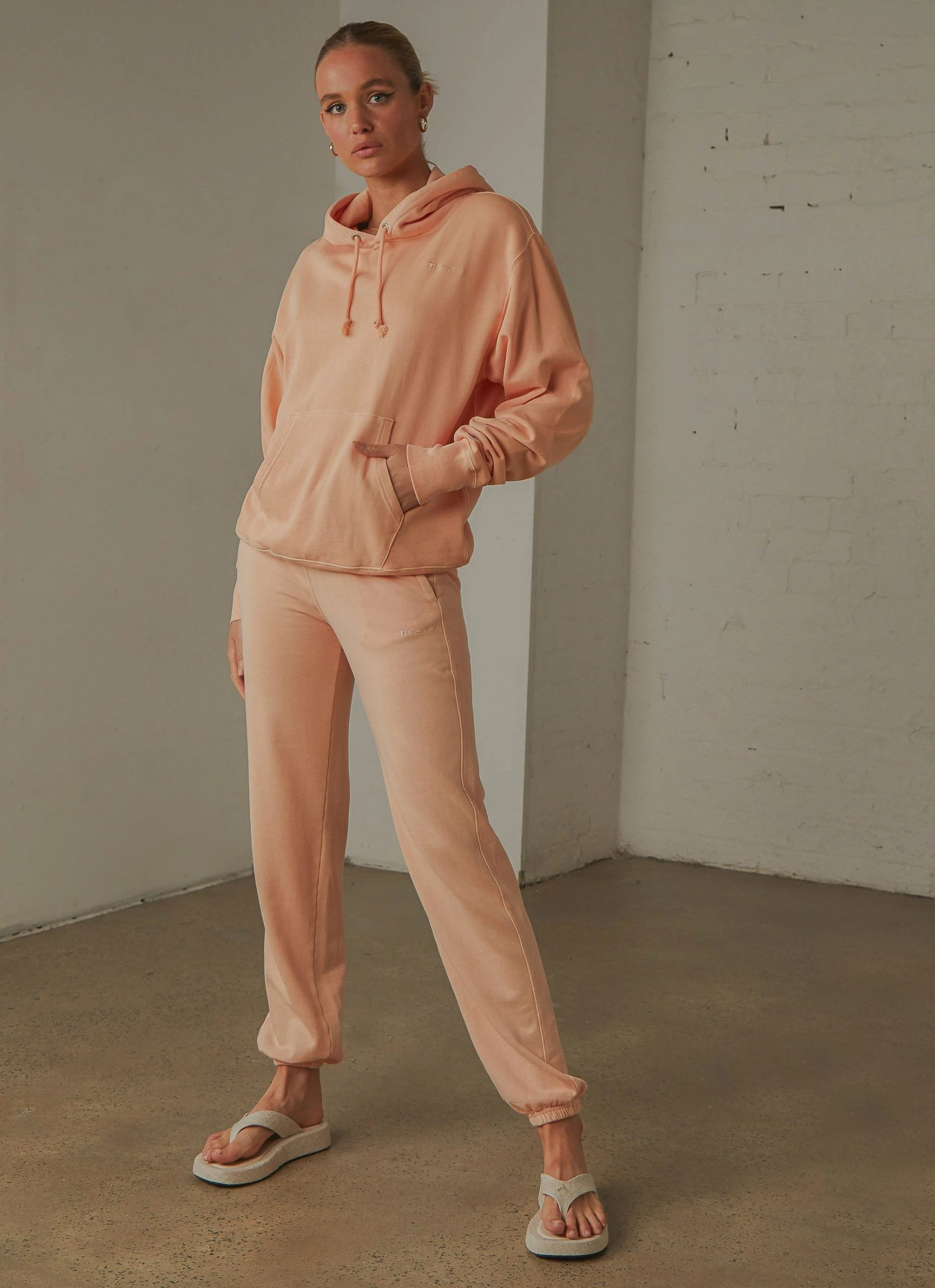 Champion Vintage Dye Boyfriend Jogger - Certan Peach 1 Champion Vintage Dye Boyfriend Jogger - Certan Peach