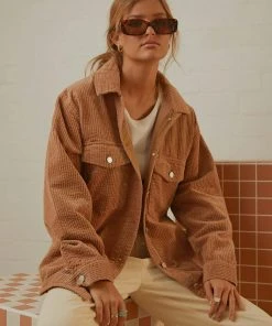 Nude Lucy Paige Corduroy Shacket - Coffee -Peppermayo cloth-shop b334849e0fa7421d8b2b8492a473f8ed scaled