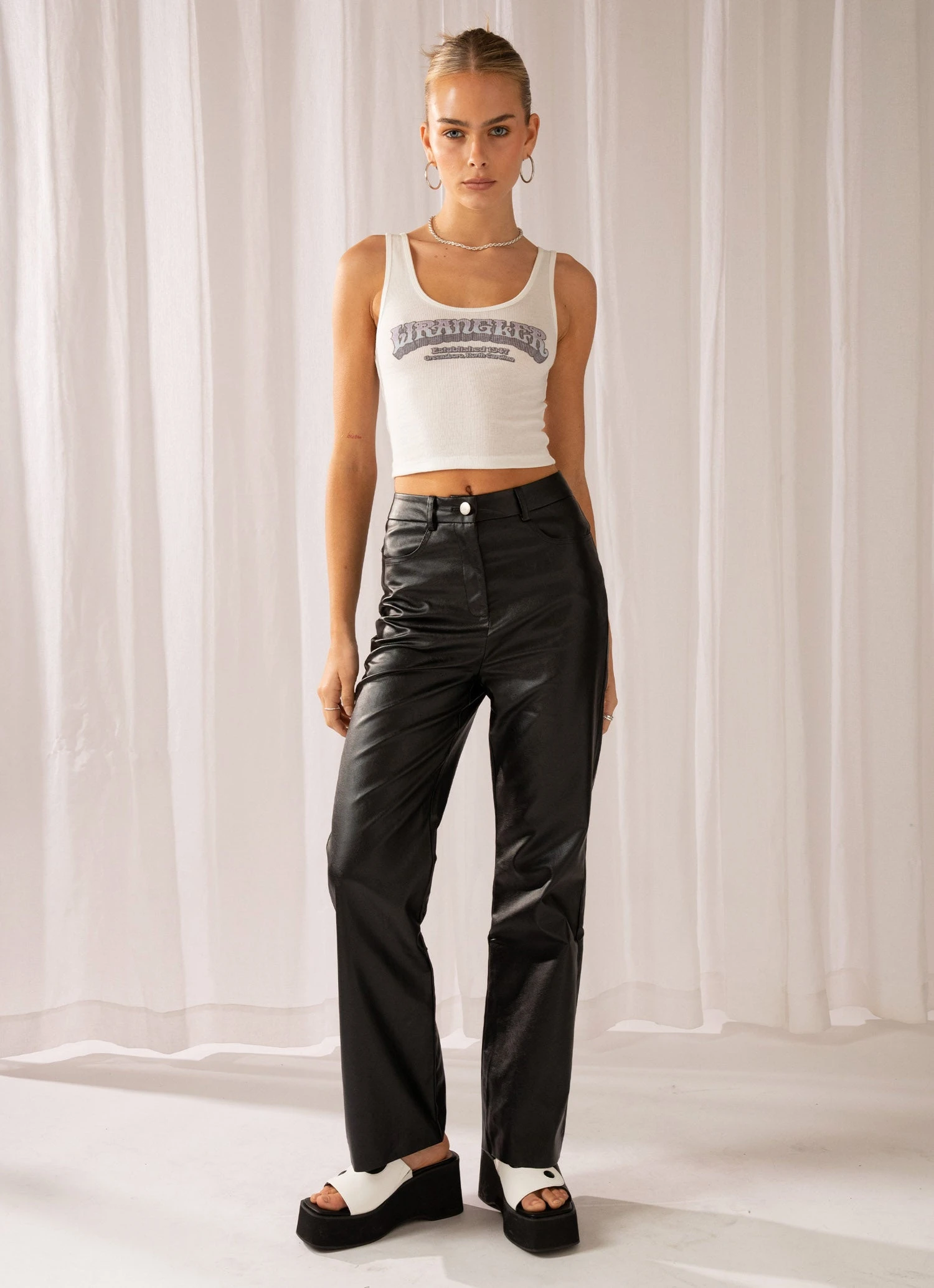 Wrangler Waves Logo Tank - Vintage White 3 Wrangler Waves Logo Tank - Vintage White - Image 3