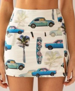 Peppermayo Exclusive Days Like This Linen Mini Skirt - Paved Paradise -Peppermayo cloth-shop b4d168efe7a7474e810dc97472c20edf