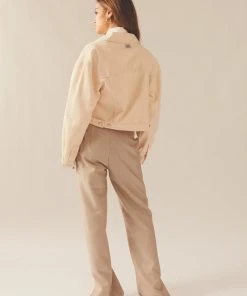 Lee Baggy Crop Jacket - White Sand -Peppermayo cloth-shop b505385d25504988b726f5a9c1af4019