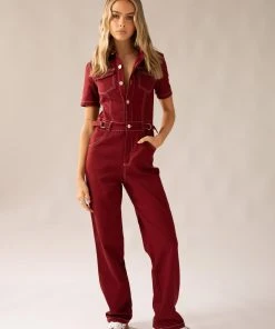 Peppermayo Exclusive Carpenter's Boilersuit - Redwood