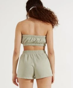 Peppermayo Centre Mark Crop - Khaki -Peppermayo cloth-shop b62c3c711a6b4e87b2b69054eb2cc8de