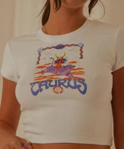 Wrangler Taurus Baby Tee - White