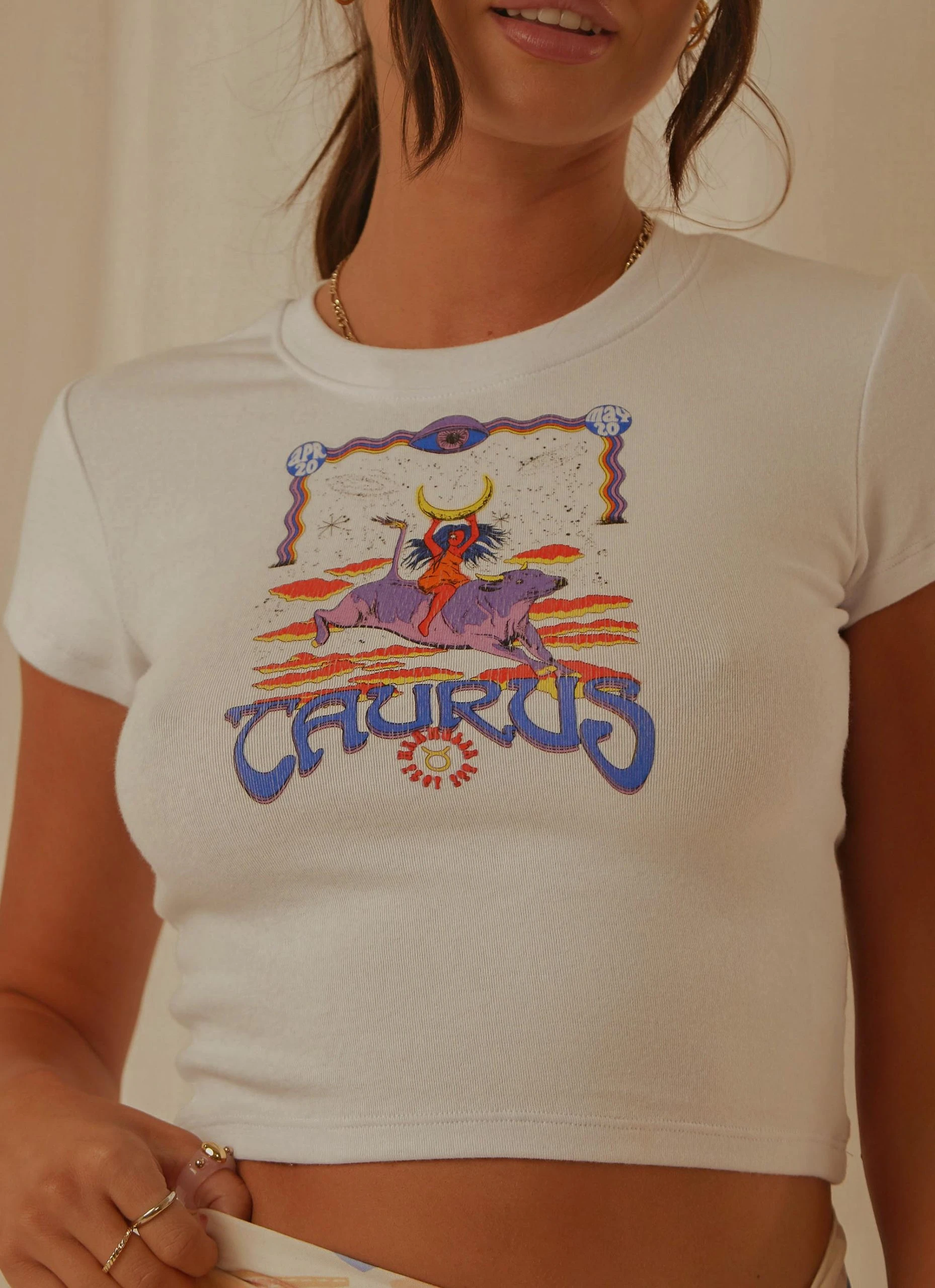 Wrangler Taurus Baby Tee - White 1 Wrangler Taurus Baby Tee - White