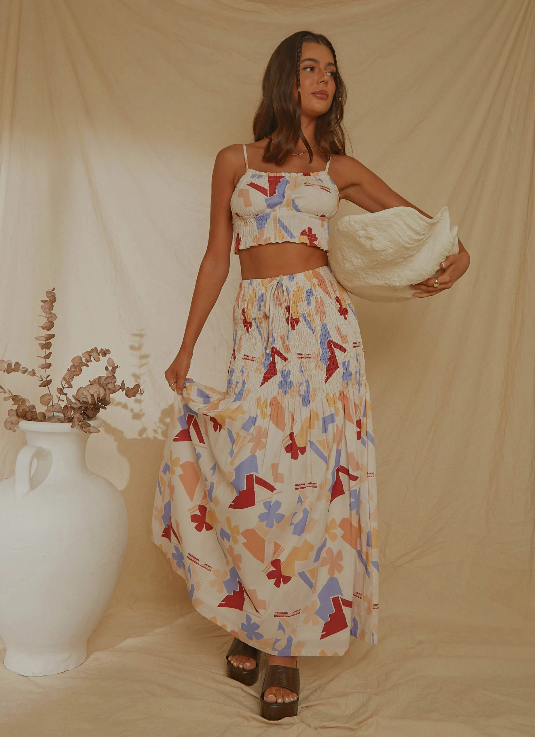 Peppermayo Exclusive Lost Palms Maxi Skirt - Abstract Resort 2 Peppermayo Exclusive Lost Palms Maxi Skirt - Abstract Resort - Image 2