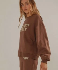 Vacancy Supply Camp Varsity Crewneck - Choc Brown -Peppermayo cloth-shop b84b22fc972a404ab17b3f7c07931b13 scaled