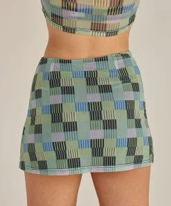 Riley Hubatka X Peppermayo The Good Times Mesh Mini Skirt - Techno Check -Peppermayo cloth-shop b86dd1a1f2fa4a179a2d14191bc78381 scaled