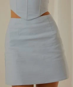 Peppermayo Exclusive Rooftop Drinks Mini Skirt - Sky Blue -Peppermayo cloth-shop b9e8c68f86d14c9d97e76be920477bae scaled