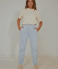 Vacancy Supply Paradise Sweatpants - Sky Blue -Peppermayo cloth-shop babc685c9e0647fe8ce993551532b9e4