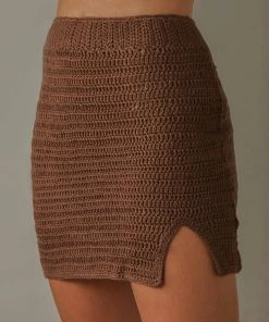 Peppermayo Exclusive Summer Style Crochet Skirt - Choc Brown -Peppermayo cloth-shop bb0f44fac8d54520953475e40d712e90 scaled