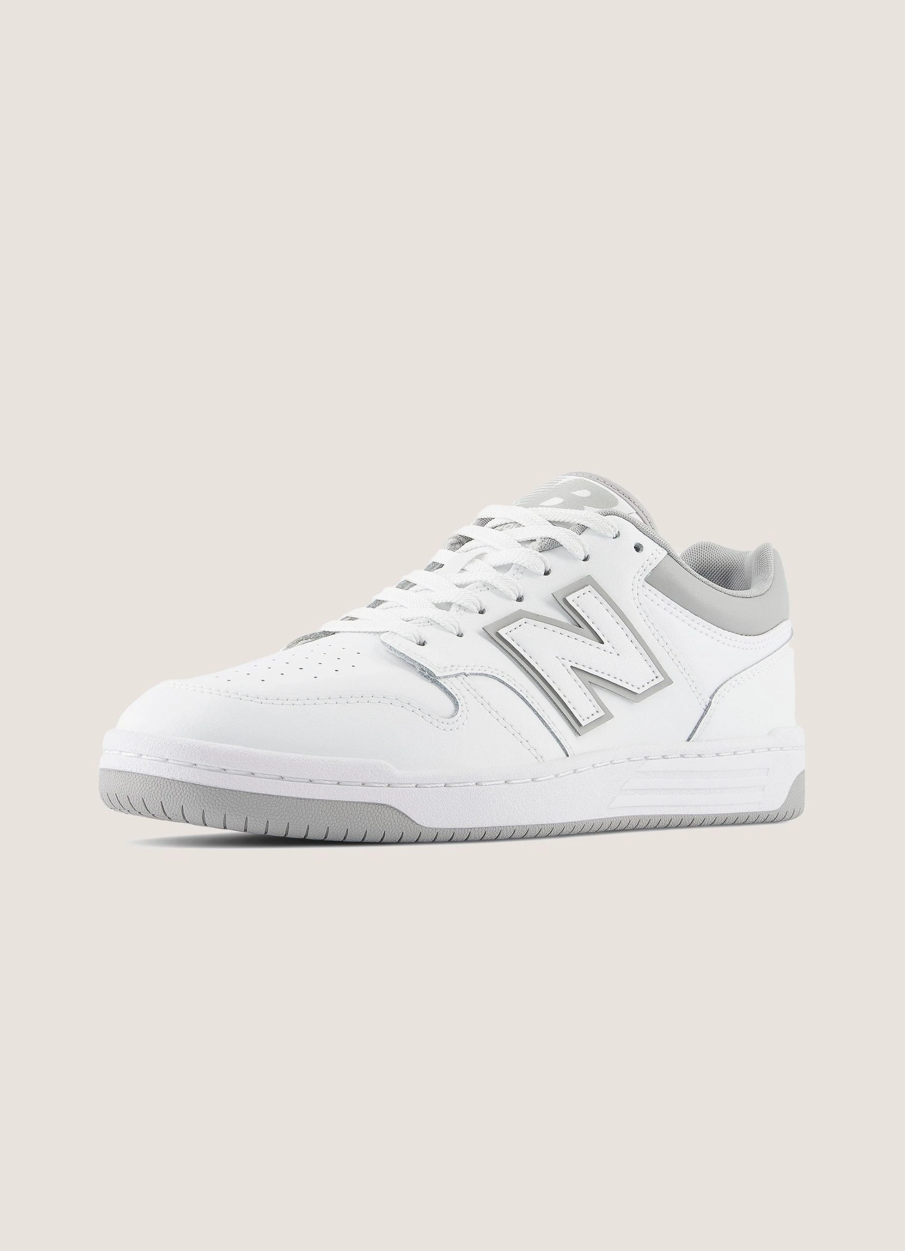 New Balance 480 Sneaker - White Grey 3 New Balance 480 Sneaker - White Grey - Image 3