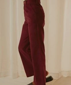 Afends Maisie Hemp Corduroy Flared Pant - Wine -Peppermayo cloth-shop bc835b7e128540a3b31b6e857d6baa0f scaled