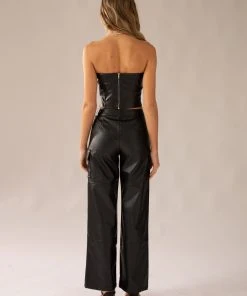 Peppermayo Exclusive Walk On The Wild Side PU Cargo Pants - Black 10 Peppermayo Exclusive Walk On The Wild Side PU Cargo Pants - Black -Peppermayo cloth-shop bcc0bfaf641a44ae91a99c0a40ab4004