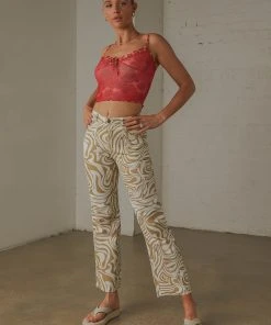 Peppermayo Serena Pants - Tan Print