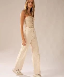 Wrangler Hi Bells Jean - Chalk Cord