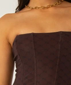 Peppermayo Exclusive Abbie Bustier - Chocolate Monogram 11 Peppermayo Exclusive Abbie Bustier - Chocolate Monogram -Peppermayo cloth-shop c09a981534f443cea36402d995e102cb