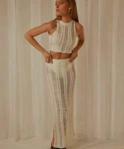 Peppermayo Exclusive Perri Ladder Knit Maxi Skirt - Ivory -Peppermayo cloth-shop c4a55f4a3d78482487db193a89098def scaled