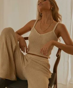 Cools Club Monaco Knit Top - Bone