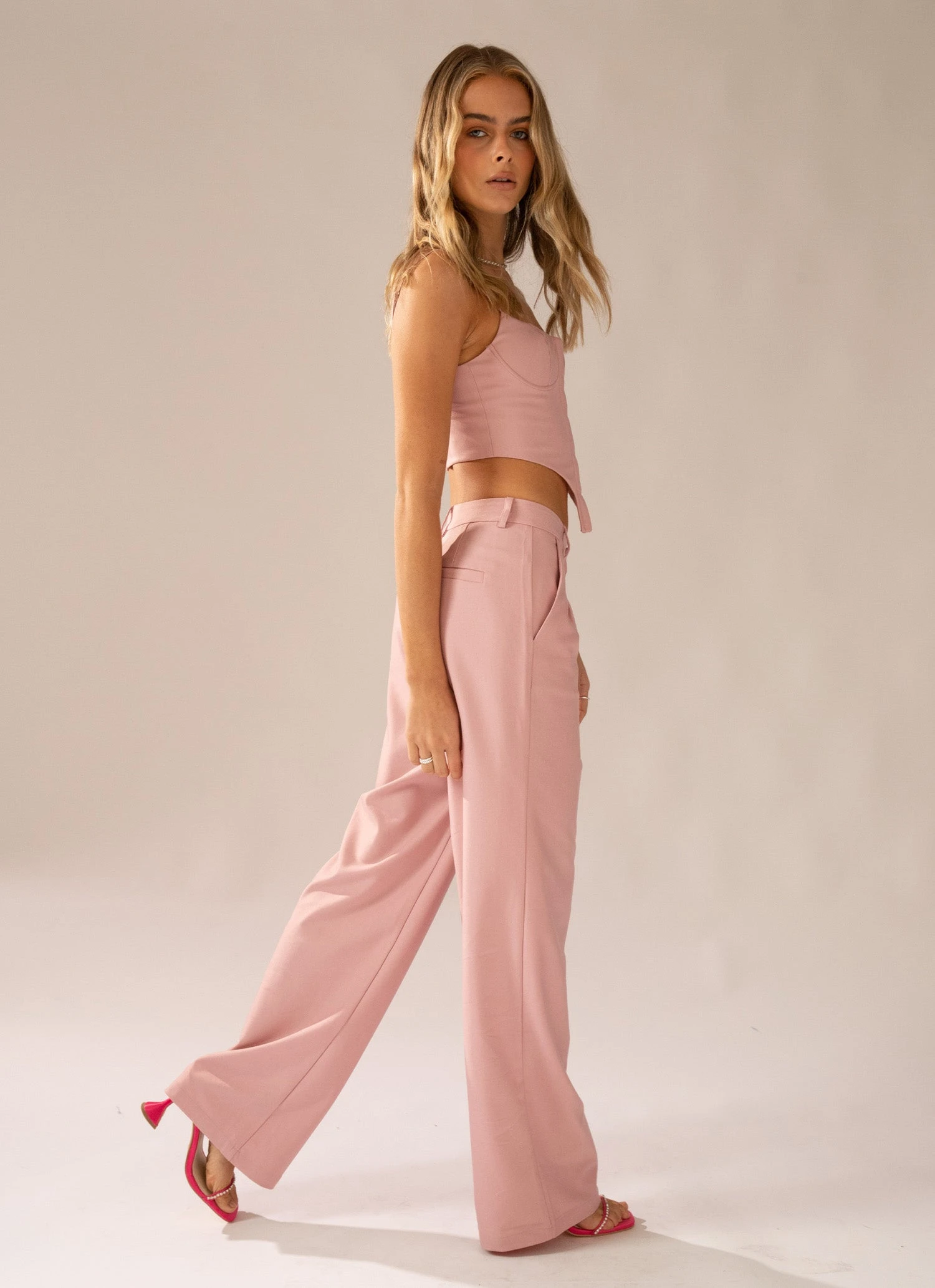 Peppermayo Exclusive Magdalena Suit Pants - Lovers Pink 1 Peppermayo Exclusive Magdalena Suit Pants - Lovers Pink