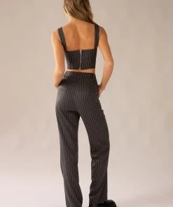 Peppermayo Exclusive Mia Suit Pants - Charcoal -Peppermayo cloth-shop c793722f6e814197a2059f6162af6059