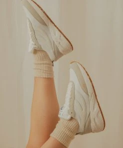 Superga 4089 Training Vegan Leather Sneaker - White Avorio