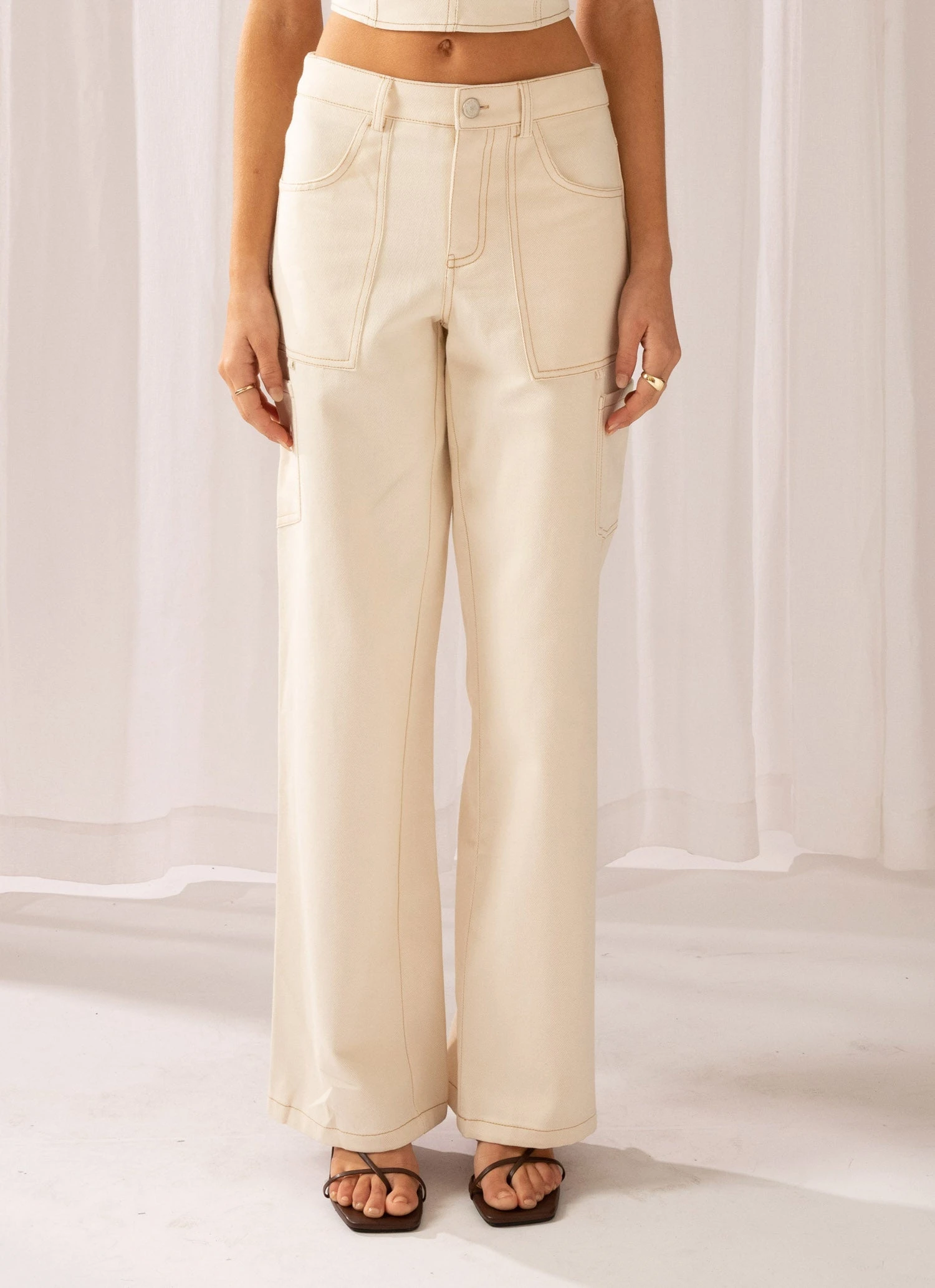 Peppermayo Exclusive Working Overtime Utility Cargo Pants - Mineral 4 Peppermayo Exclusive Working Overtime Utility Cargo Pants - Mineral - Image 4