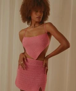 Peppermayo Exclusive Cancun Crochet Halter Top - Pink -Peppermayo cloth-shop cd98ed0dc09c49b48c54d1eddc3e1815 scaled
