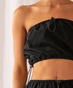 Peppermayo Exclusive Home Skillet Drawstring Top - Black -Peppermayo cloth-shop cdbf01af08234fb5ae812a4149307ba9