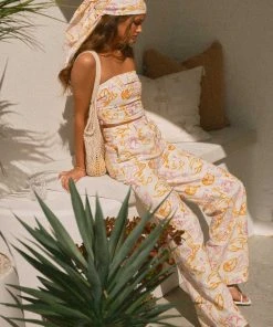 Peppermayo X Rikki Day Sicilian Linen Pants - Oceanus -Peppermayo cloth-shop ce7773898b4647e99d34e17a836eb686