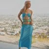 Riley Hubatka X Peppermayo Mondello Maxi Skirt - Azure