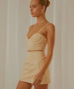 Peppermayo Exclusive Sunday Girl Bustier Crop - Neutral Check -Peppermayo cloth-shop cf02052b921843dfa8fbd2c61fc3f45e scaled