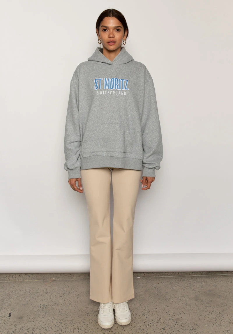 Peppermayo Exclusive Frost Bite Oversized Hoodie - Grey Marle 2 Peppermayo Exclusive Frost Bite Oversized Hoodie - Grey Marle - Image 2