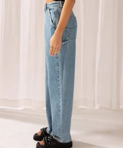 Lee High Baggy Carpenter Jean - Stonewash -Peppermayo cloth-shop d35cf25190224d2e8ad2cef41921e0fc